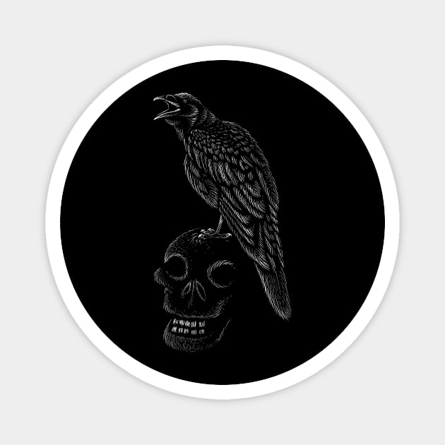 Eagle raven crow eagles US USA falcon magic t shirt t-shirt Magnet by Aprint Store